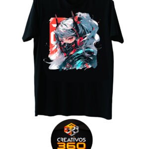 Camiseta Anime Cat Color